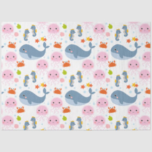Cute Sea-life Collection 6 Crafting Tissue Paper