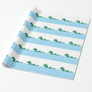 Cute Sea Monster Wrapping Paper