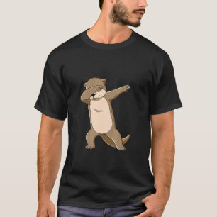 Cute Sea Otter Dancing Kids Women Mens T-Shirt