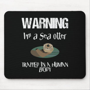 Cute Sea Otter Halloween Easy Lazy Costume Gag Par Mouse Pad