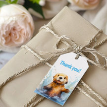Cute Sea Otter in Water Thank You Personalised
