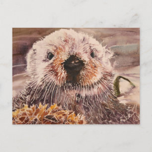Cute Sea Otter Postcard