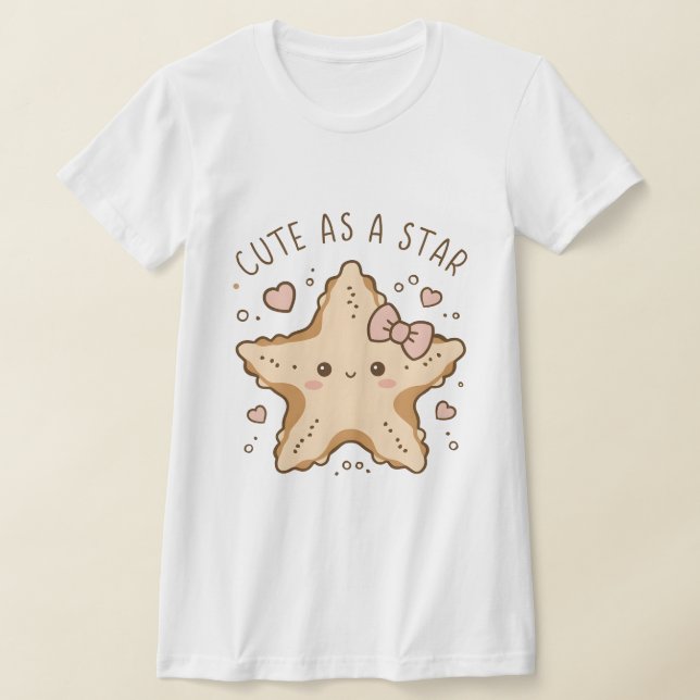 Cute Sea Star T-Shirt (Laydown)