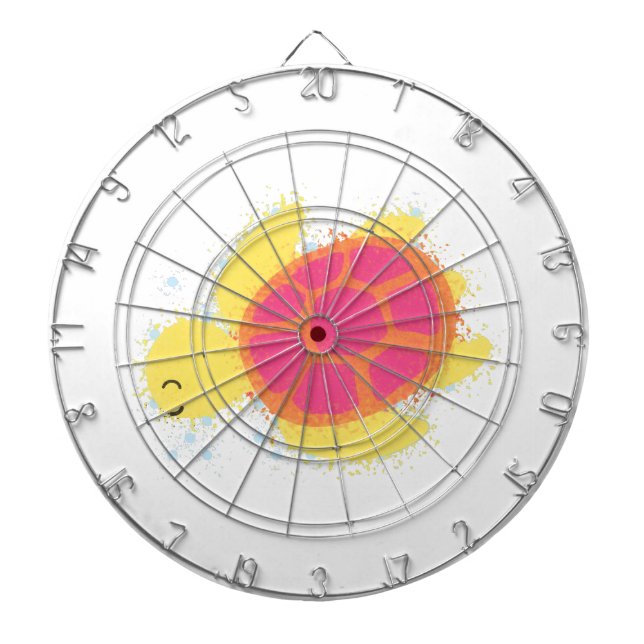 Cute Sea Turtle Dartboard (Front)