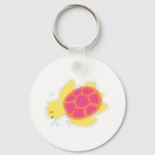 Cute Sea Turtle Key Ring