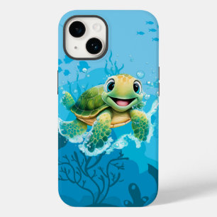 cute sea turtle lovers  Case-Mate iPhone 14 case