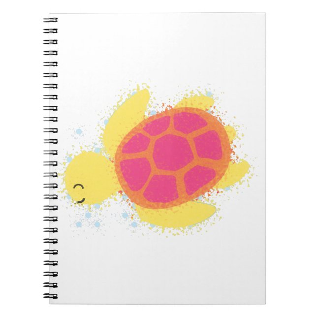 Cute Sea Turtle Notebook (Front)