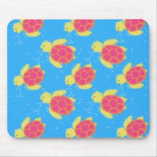 Cute Sea Turtle Pattern Mouse Pad