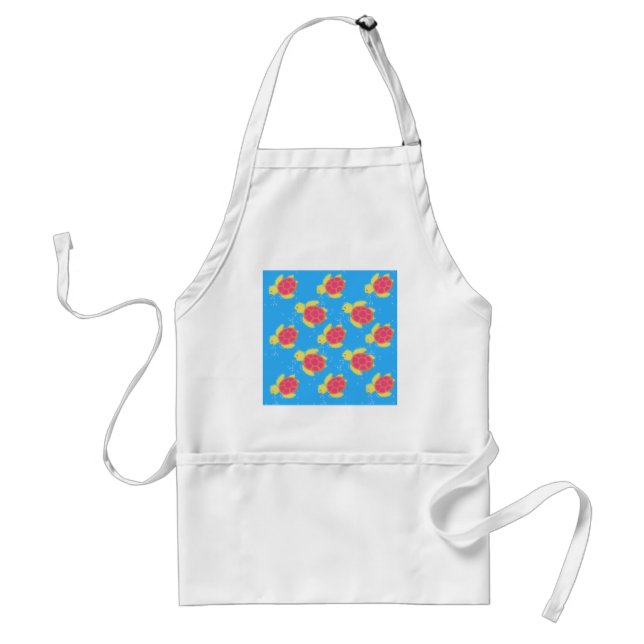 Cute Sea Turtle Pattern Standard Apron (Front)