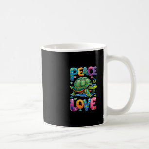 Cute Sea Turtle Peace Love Turtles Beach Summer Va Coffee Mug