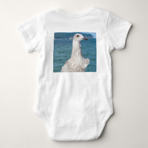 Cute Seagull Coastal Baby Bodysuit
