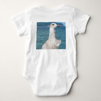 Cute Seagull Coastal Baby Bodysuit