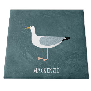 Cute Seagull Name Ceramic Tile