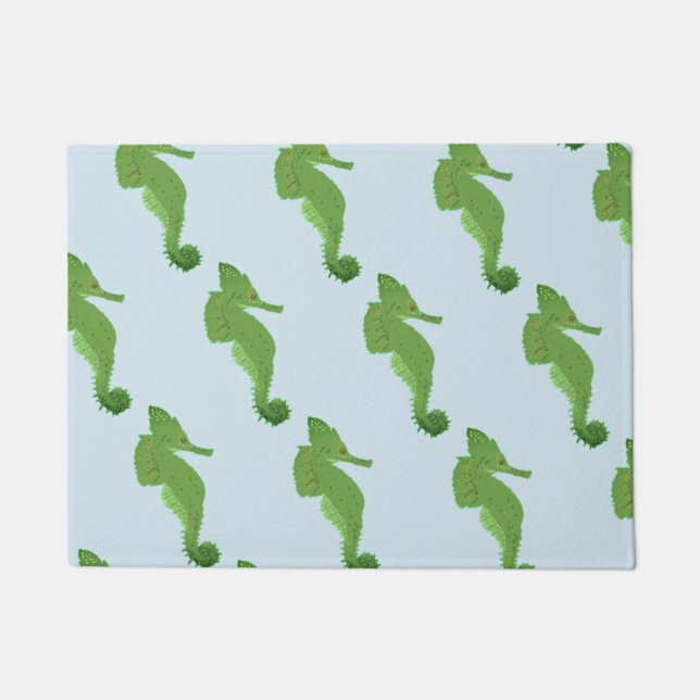Cute Seahorse Art  Door Mat (Front)