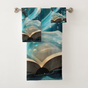 Cute seahorse  bath towel set