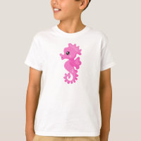 Cute Seahorse, Little Seahorse, Pink Seahorse