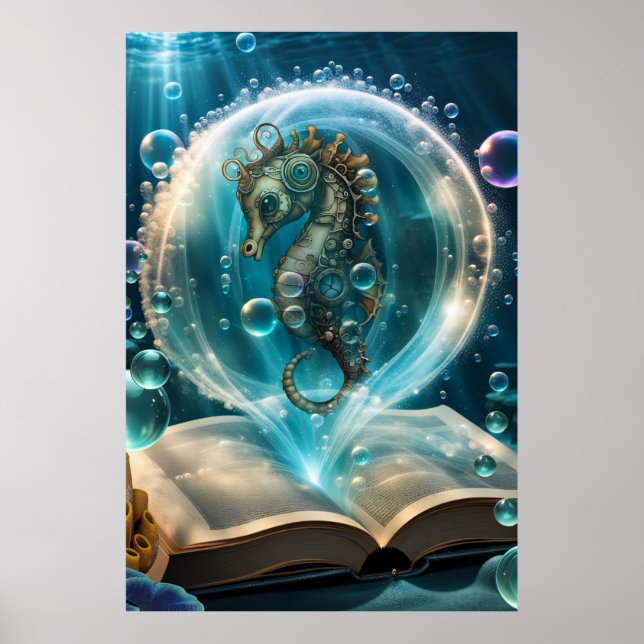 Cute seahorse poster (Front)