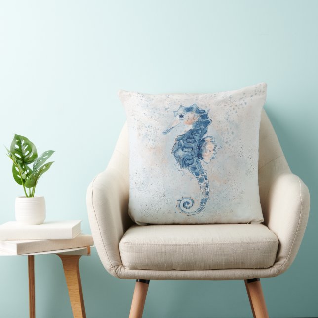 Cute Seahorse Splash Cushion (Chair)