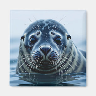 Cute Seal Close up Magnet