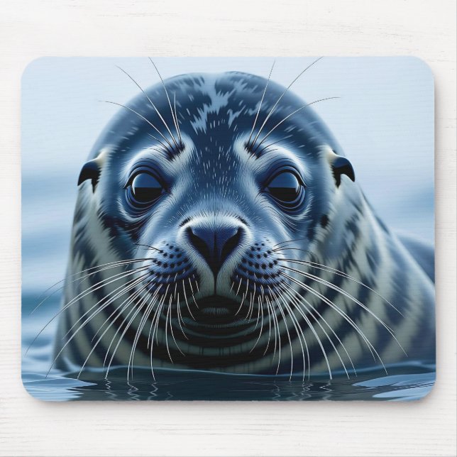 Cute Seal Close up Mouse Pad (Front)