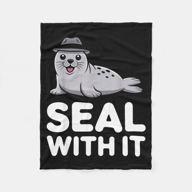 Cute Seal Costume For Men Women Kids Ocean Animal  Fleece Blanket (Front)
