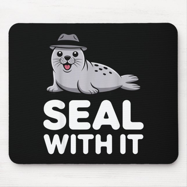 Cute Seal Costume For Men Women Kids Ocean Animal  Mouse Pad (Front)