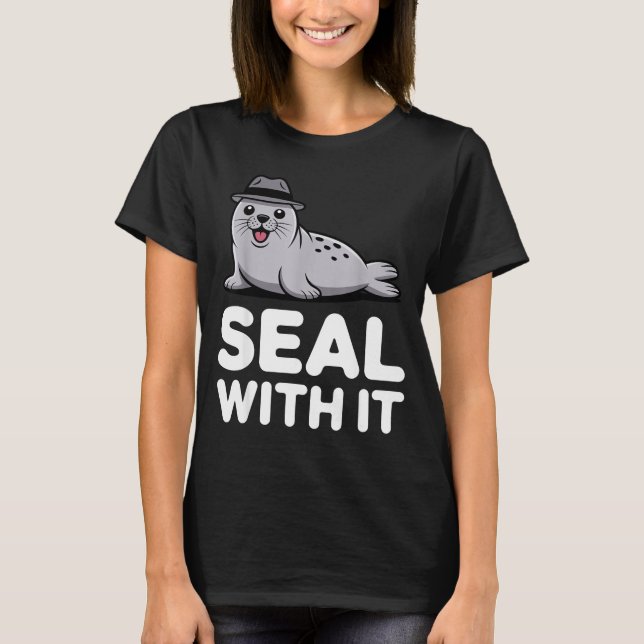 Cute Seal Costume For Men Women Kids Ocean Animal  T-Shirt (Front)