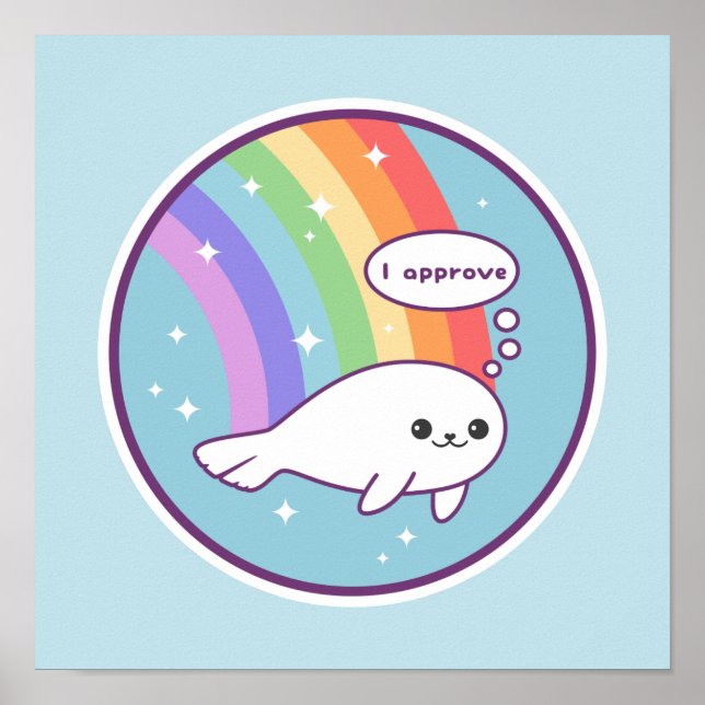 Cute Seal Poster (Front)