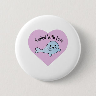 Cute Sealed with Love 6 Cm Round Badge