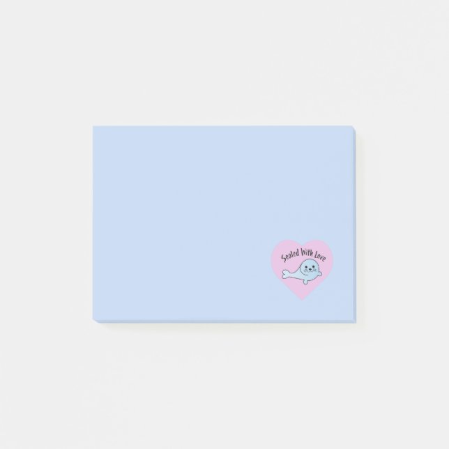 Cute Sealed with Love Post-it Notes (Front)