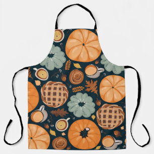 Cute seamless autumn pattern background apron