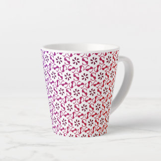 Cute seamless beautiful pattern latte mug