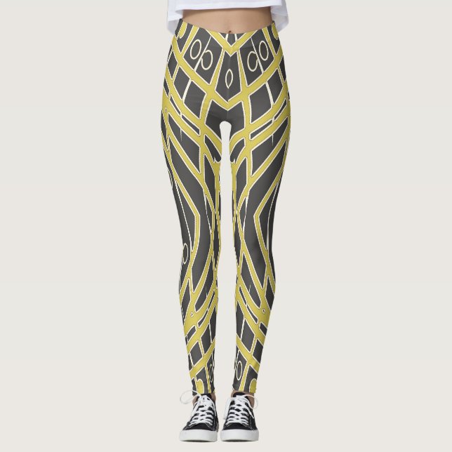 Cute seamless "Ratti_Creative_Arts" Leggings (Front)