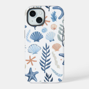 Cute Seashell Starfish iPhone 15 Case