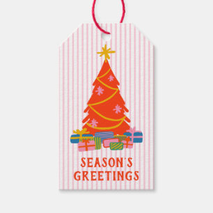Cute Season's Greetings Casual Cheerful Christmas Gift Tags