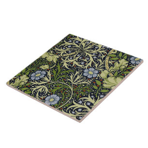 Cute Seaweed Vintage William Morris Wallpaper Tile
