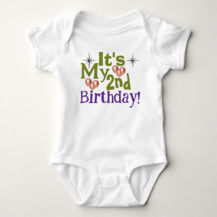 Cute Second Birthday Party Outfit Baby Bodysuit