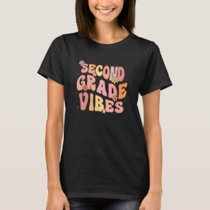 Cute Second Grade Vibes 2nd Grade Team Retro 1st D T-Shirt