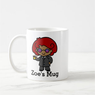 Cute Secret Agent Girl Coffee Mug
