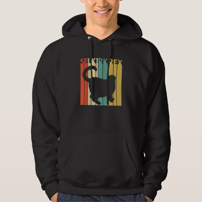 Cute Selkirk Rex Cat Hoodie (Front)