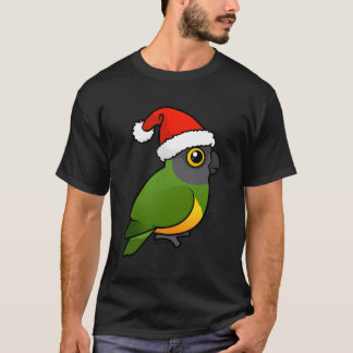 Cute Senegal Parrot Christmas Gift Bird As Santa C T-Shirt