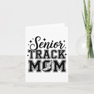 Cute Senior Track Mum Life 2025 Sports Cl Of 2025  Card