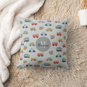 Cute Service Vehicle Personalized  Cushion