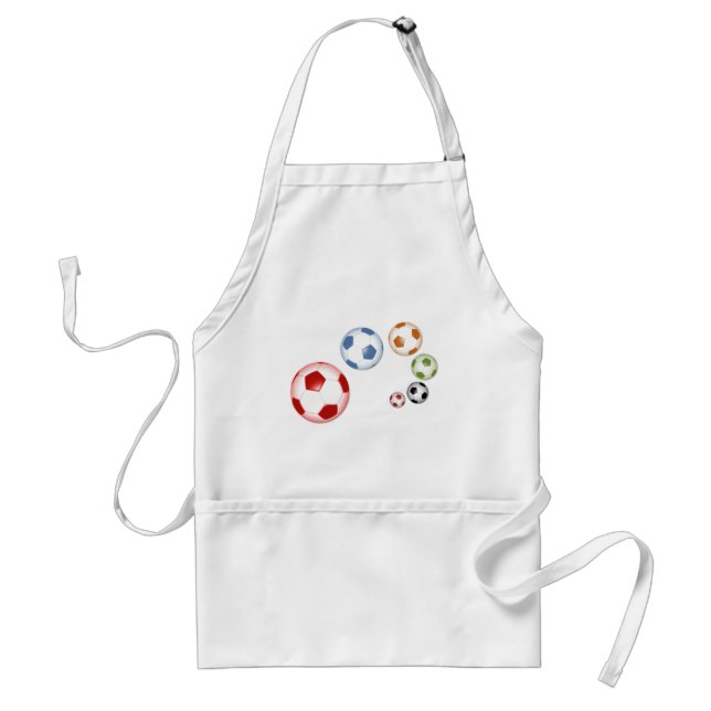 Cute set of soccer balls standard apron (Front)