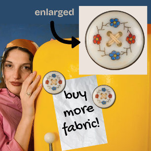 Cute Sewing Button Magnet