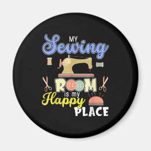 Cute Sewing Gift Quilters Crafting Quilting Magnet