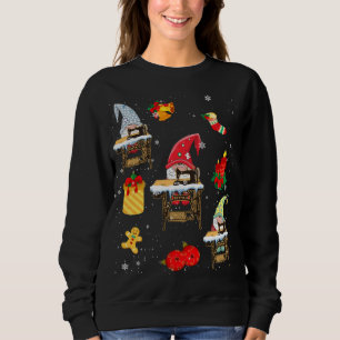 Cute Sewing Gnomes Funny Christmas Gnomes Sewing Q Sweatshirt