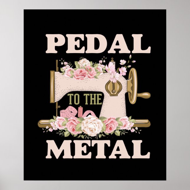 cute sewing lovers word art Poster  (Front)