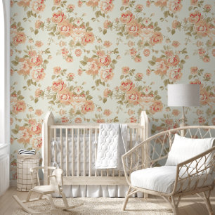 Cute Shabby Chic  Floral Wallpaper