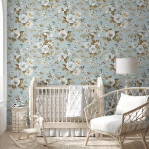 Cute Shabby Chic  Floral Wallpaper